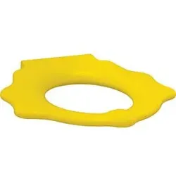 Geberit Bambini WC-Sitzring 573372000 mit Stützfunktion, Schildkrötendesign, verkehrsgelb