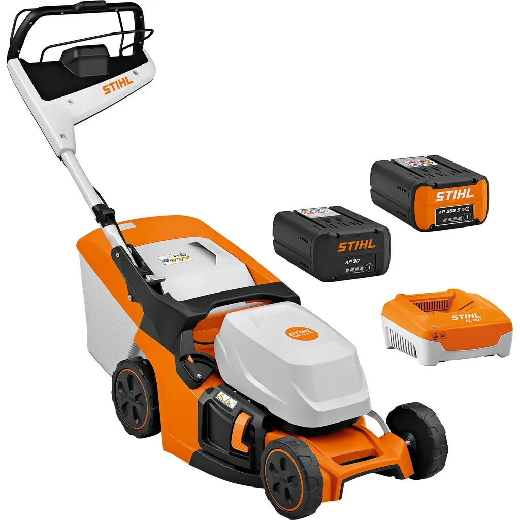 Stihl Akku-Rasenmäher Set RMA 443.3 PV / mit Akkus AP 30, AP 300 S und Ladegerät AL 301