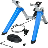 Homcom Fahrradtrainer inkl. Magnetbremse blau/silber