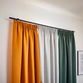 HOMEbasics Schmidt Fertiggardine Acustico 135 x 245 cm Polyester Grün 145