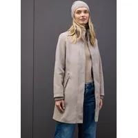 STREET ONE Mantel mit Strickdetails, Sandy Mocca Mel. 44