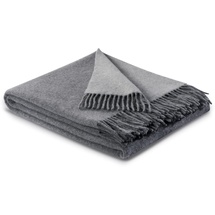 Biederlack Kuscheldecke Cashmere 150 x 200 cm Mischgewebe Grau