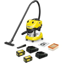 Kärcher WD 4-18 S Dual Battery Set 1.628-626.0 inkl. 2x 5,0 Ah Akku + 2x 18 V Ladegerät