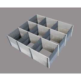 Purvario Stauleiste für Schubladen 100 MAXXI 8er-Set grau, hellgrau