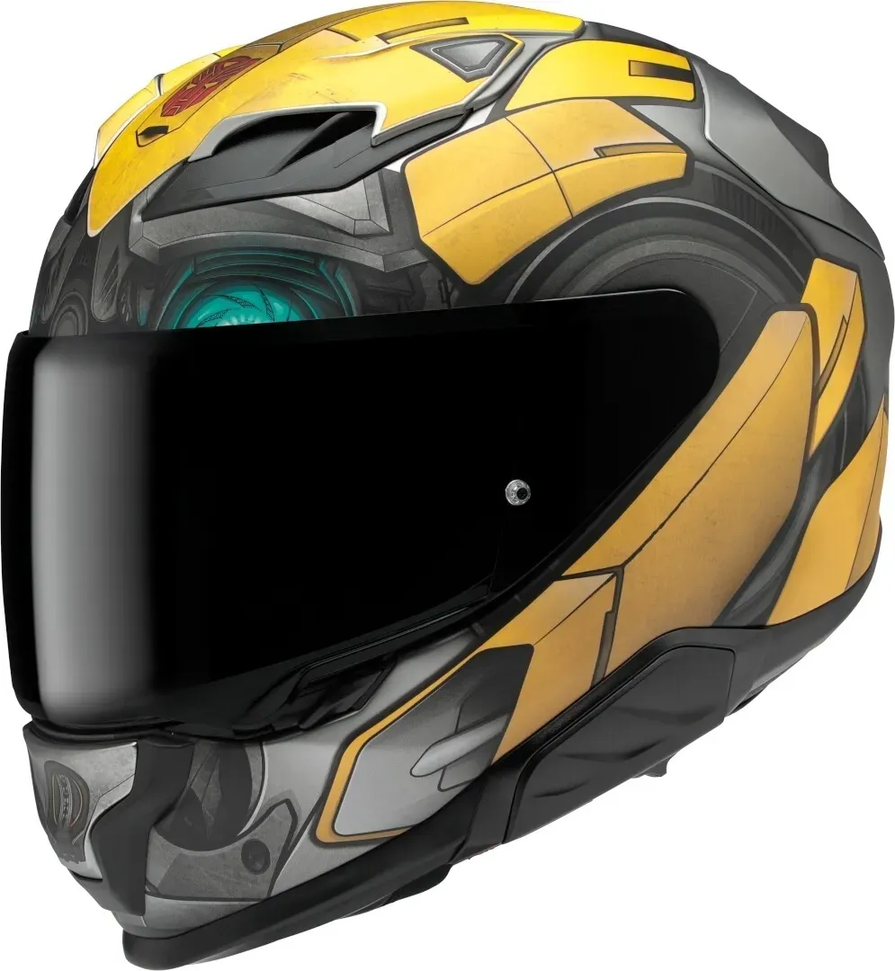 HJC F71 Bumblebee Hasbro Helm, grau-gelb, Größe 2XL für Männer