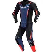 Alpinestars GP Force V2 Lederkombi - schwarz-blau-neonrot - 60