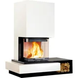 Marmorkamin 1/211.0 6 kW - Nero Assoluto - Rad.550/30/60-66.29 H - Bank rechts