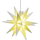 DecoTrend Kunststoff-LED-Stern Trafo 18 Zacken Ø12cm weiß