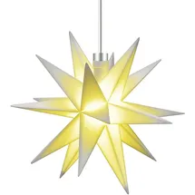 DecoTrend Kunststoff-LED-Stern Trafo 18 Zacken Ø12cm weiß