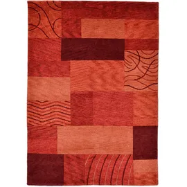 THEKO Wollteppich ¦ rot ¦ Wolle ¦ Maße (cm): B: 300 H: 1,2