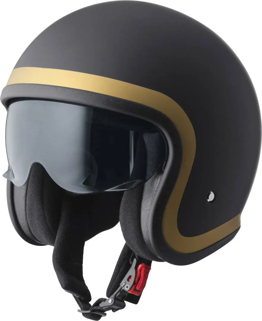 Gms Jethelm Ride matt schwarz-gold - XS