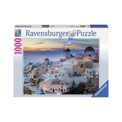 Ravensburger Puzzle Puzzle 1000 Teile, 70x50 cm, Abend in Santorini, Puzzleteile
