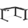 FROMM & STARCK Höhenverstellbares Eckschreibtisch-Gestell 150 kg 150 x 0 x 0