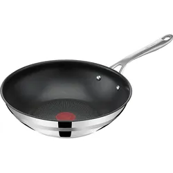 TEFAL E31019 Jamie Oliver Cook' Smart Wokpfanne (Edelstahl, Beschichtung: PTFE, 28 cm)