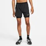 Nike Dri-FIT Stride 5" 2in1 Laufshorts Herren 010 black/black/black/reflective silv S