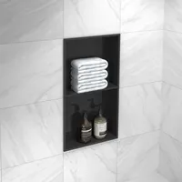 Marwell Como schwarz 62 x 32 cm - Wandregal