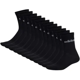 adidas Linear Crew Cushioned Socken 12er Pack Schwarz 40-42