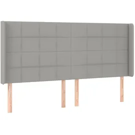 vidaXL Boxspringbett 180 x 200 cm Hellgrau