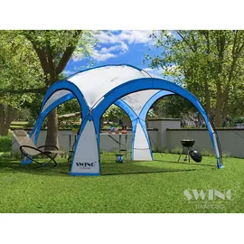 Swing&Harmonie Faltpavillon 4,5 x 4,5 m inkl. Solarmodul Blau