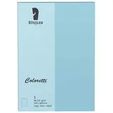 Magni Rössler 220719517 - Coloretti Karten, 220 g/m2, DIN B6 hd, himmelblau, 5 Stück