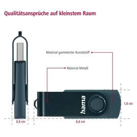 Hama Rotate 64 GB blau USB 3.0