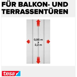 Tesa Insektenschutzgitter Lamellentür STANDARD 95 x 220 cm Anthrazit