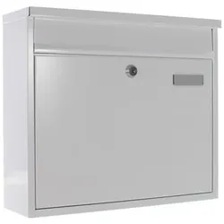 Briefkasten Hochhaus II weiß - weiß