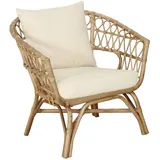 DAHEIM Sessel R-703 Rattan & Geflecht Beige Natur