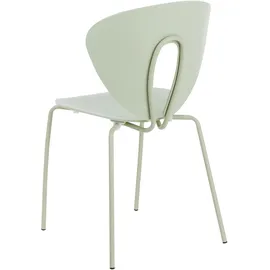 Beliani Esszimmerstuhl 2er Set TRACY Hellgrün