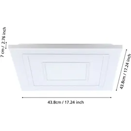 EGLO LED Panel Albarca 1 dimmbar 44x44 cm weiß
