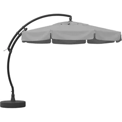 SUN GARDEN Ampelschirm Easy Sun TOP MODE Ø 350 cm antrazit / hellgrau