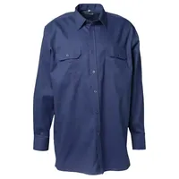 Planam Köperhemd langarm dunkelblau