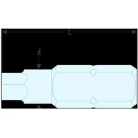 FACOM Bit Serie 1 - Sechskant 8 mm