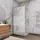 Aloni Walk-In-Dusche mit 80 x 200 cm ESG-Sicherheitsglas weiß