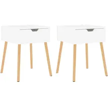 vidaXL Nachtschrank 40 x 40 x 56 cm Weiß