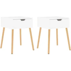 vidaXL Nachtschrank 40 x 40 x 56 cm Weiß