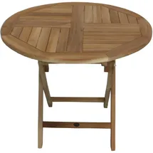 Zebra Technologies Poker Klapptisch Ø 90 x 74 cm natur
