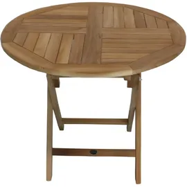 Zebra Technologies Poker Klapptisch Ø 90 x 74 cm natur