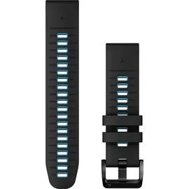 Garmin QuickFit 22 Silikon black/cirrus blue (010-13280-05)