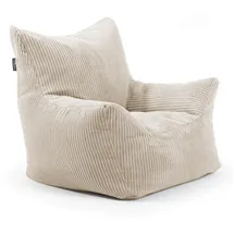 mokebo Kindersessel aus Cord Der Pausenheld Sitzsack Kinder Kindersitzsack in Beige,