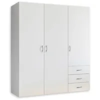 SchlafKONTOR Harry 150 x 176 x 51 cm weiß