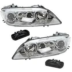 Bestprice 2x Scheinwerfer H1/ H1 mit Stellmotor ohne Nebel für Mazda