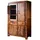 Massivmoebel24 Vitrine Metro Life 90 x 45 x 148 cm Braun
