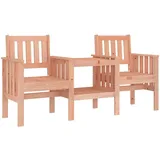 vidaXL Gartenbank mit Tisch 2-Sitzer Massivholz Douglasie