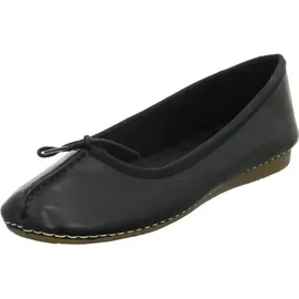 CLARKS Freckle Ice Ballerinas Black Leather 37 1/2