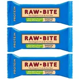 Rawbite - Protein Smooth Cacao Riegel, 45g x3 3x45 g Riegel