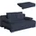 Roller Schlafcouch Stoff 2-Sitzer Blau