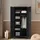 [en.casa] Kleiderschrank Hankasalmi 90 x 180 x 40 cm Schwarz