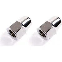 tassorm Nabendynamo Hutmuttern M9 2 Stück Silber