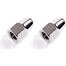 tassorm Nabendynamo Hutmuttern M9 2 Stück Silber